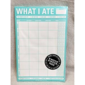 Knock Knock What I Ate Notepad